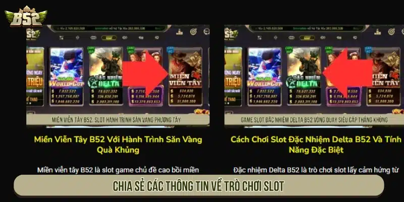Chia sẻ cho người chơi các thông tin về bản game slot 