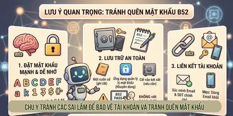 Tránh sai lầm khi khôi phục mật khẩu B52